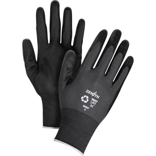 Gants &eacute;cologiques enduits et perm&eacute;ables &agrave; l'air, 9, R&ecirc;vetement Mousse de nitrile, Calibre 21, Enveloppe en Nylon/rPET Nia-Chem Ltd.