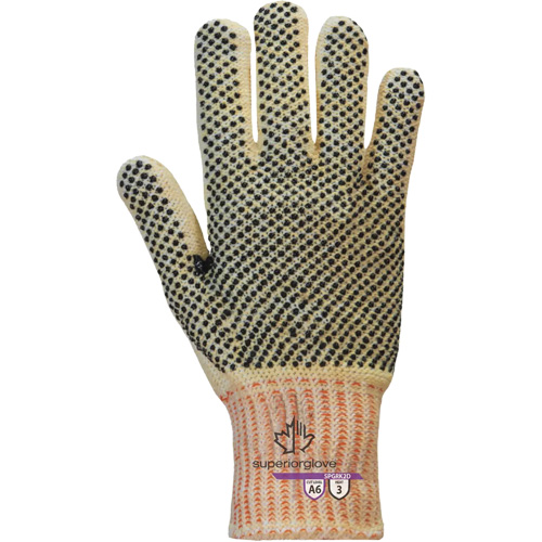 Gants r&eacute;sistants &agrave; la coupe Contender SPGRK2D, Taille Petit, Calibre 7, Rev&ecirc;tement PVC, Enveloppe en Kevlar/Fil technique, ASTM ANSI niveau A6 Nia-Chem Ltd.