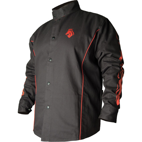 BSX&reg; Contoured FR Welding Jacket, Cotton, Small, Black Nia-Chem Ltd.