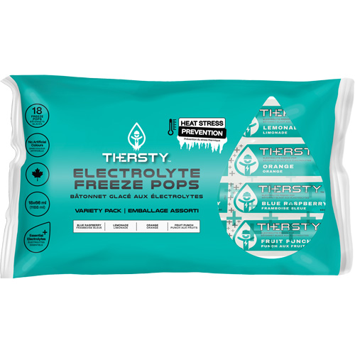 Hydration Drink Freeze Pops, Frozen, Mixed Flavours Nia-Chem Ltd.