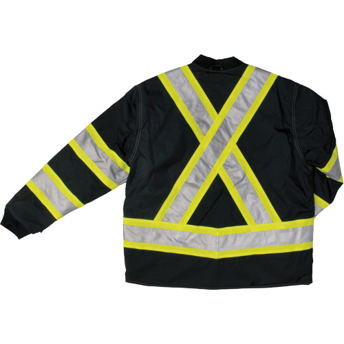 Manteau de s&eacute;curit&eacute; 4-en-1 en tissu ind&eacute;chirable, Polyester, Noir, T-petit Nia-Chem Ltd.