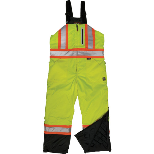 Ripstop Insulated Safety Bib Overall, Polyester, X-Small, High Visibility Lime-Yellow Nia-Chem Ltd.