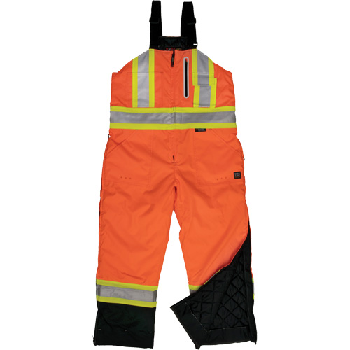 Ripstop Insulated Safety Bib Overall, Polyester, X-Small, High Visibility Orange Nia-Chem Ltd.