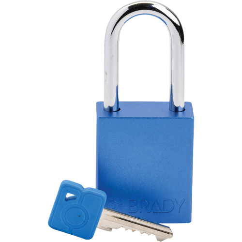 Lockout Padlock, Safety Padlock, Keyed Different, Aluminum, 1-1/2" Width Nia-Chem Ltd.