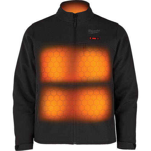 Manteau chauffante M12 ToughShell avec pile, Hommes, Petit, Noir Nia-Chem Ltd.