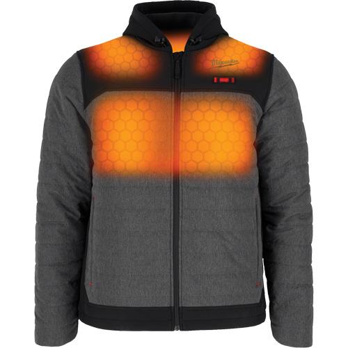 M12 Heated Quietshell Jacket with Battery, Men's, Small, Grey Nia-Chem Ltd.