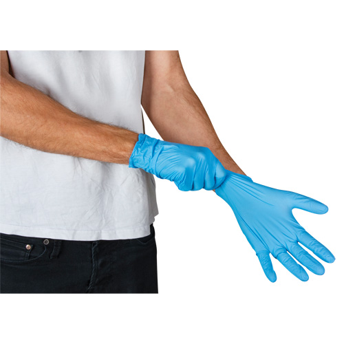 Emballages de gants jetables pour machine distributrice, Petit, Nitrile, 4,5 mils, Sans poudre, Bleu, Classe 2 Nia-Chem Ltd.