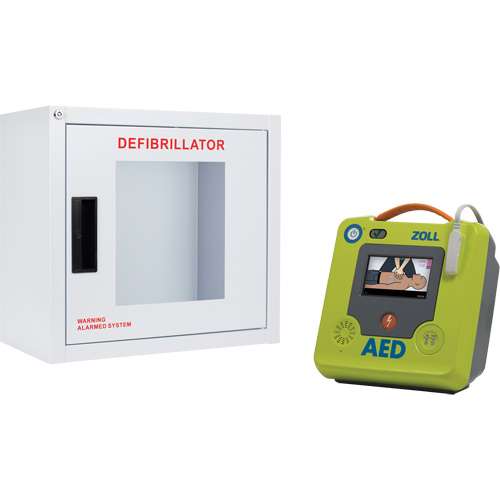 Ensemble armoire murale et d&eacute;fibrillateur AED 3, Semi-automatique, Anglais, Classe 4 Nia-Chem Ltd.