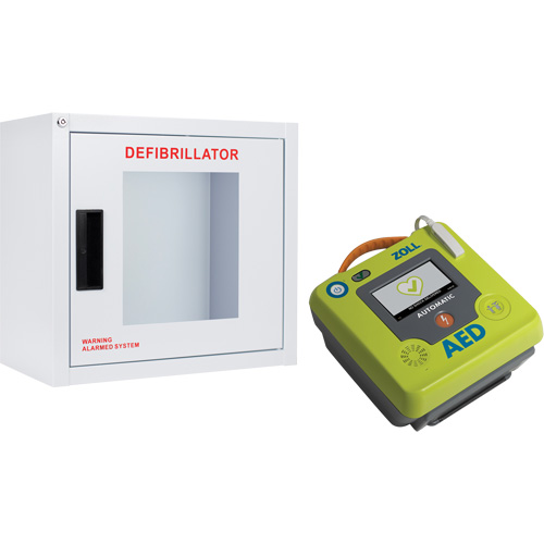 Ensemble armoire murale et d&eacute;fibrillateur AED 3, Semi-automatique, Français, Classe 4 Nia-Chem Ltd.