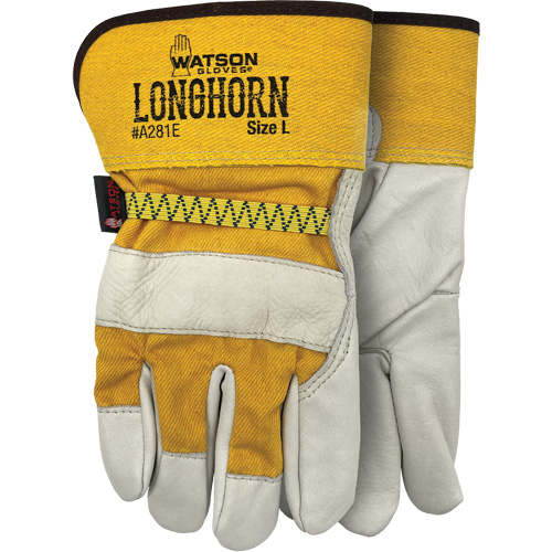 Gants Longhorn, Grand, Paume en Cuir fleur de vache Nia-Chem Ltd.