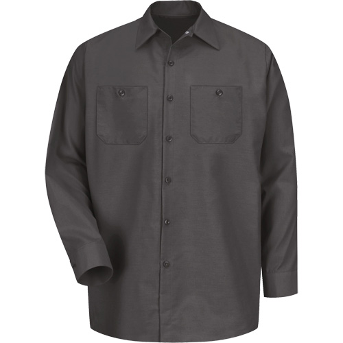 Chemise industrielle de travail &agrave; manches longues, Hommes, Moyen, Charbon Nia-Chem Ltd.