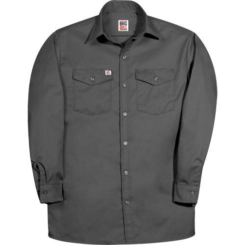 Premium Long-Sleeve Work Shirt, Men's, Small, Charcoal Nia-Chem Ltd.