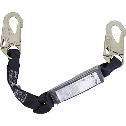 SA-5200-2.5 Shock Absorbing Lanyard, 2.5', Snap Hook Center, Snap Hook Leg Ends, Polyester Nia-Chem Ltd.