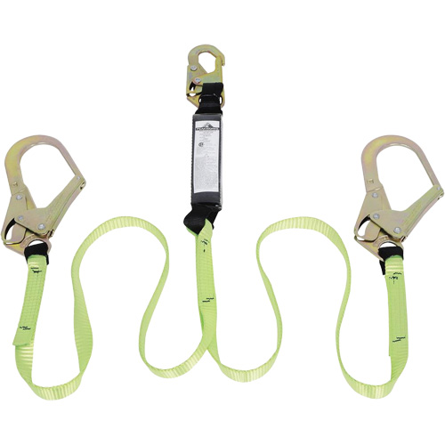 SA-54022-4 Shock Absorbing Lanyard, 4', Form Hook Center, Snap Hook Leg Ends, Polyester Nia-Chem Ltd.
