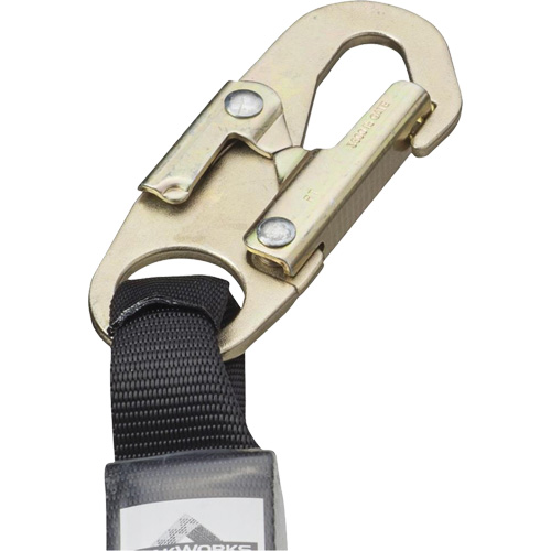 SA-5500-4 Shock Absorbing Lanyard, 4', Snap Hook Center, Snap Hook Leg Ends, Galvanized Steel Nia-Chem Ltd.