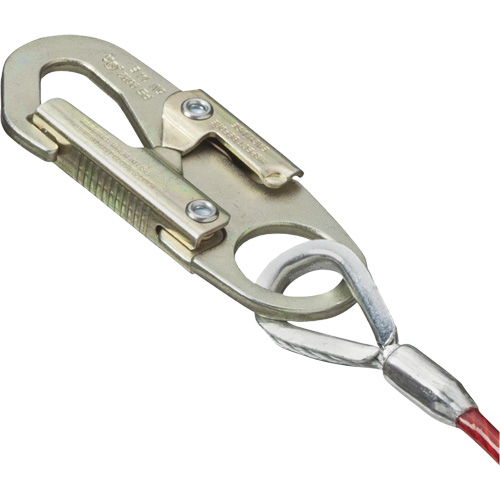 SA-5500-4 Shock Absorbing Lanyard, 4', Snap Hook Center, Snap Hook Leg Ends, Galvanized Steel Nia-Chem Ltd.