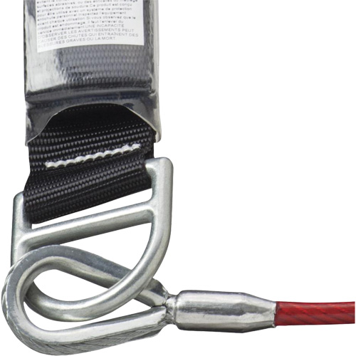 SA-5500-4 Shock Absorbing Lanyard, 4', Snap Hook Center, Snap Hook Leg Ends, Galvanized Steel Nia-Chem Ltd.
