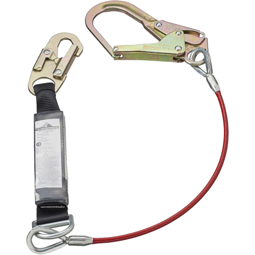 SA-5502-6 Shock Absorbing Lanyard, 6', Form Hook Center, Snap Hook Leg Ends, Galvanized Steel Nia-Chem Ltd.