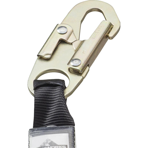 SA-55522-4 PVC-Coated Shock Absorbing Lanyard, 4', Form Hook Center, Snap Hook Leg Ends, Galvanized Steel Nia-Chem Ltd.
