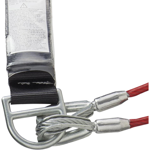 SA-55522-4 PVC-Coated Shock Absorbing Lanyard, 4', Form Hook Center, Snap Hook Leg Ends, Galvanized Steel Nia-Chem Ltd.