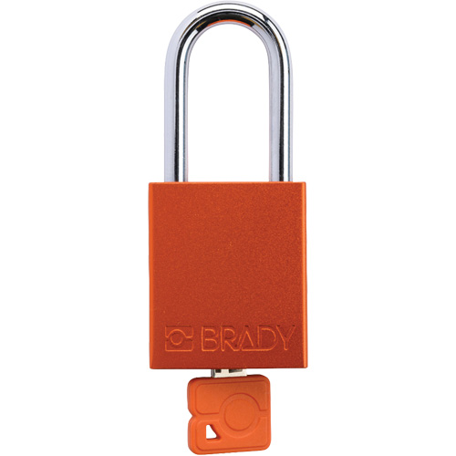 Velocity Plus Safety Lockout Padlock, Orange, Keyed Alike, Aluminum, 1-1/2" Width Nia-Chem Ltd.