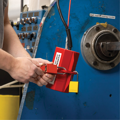 Velocity Plus Safety Lockout Padlock, Orange, Keyed Alike, Aluminum, 1-1/2" Width Nia-Chem Ltd.
