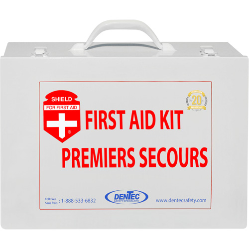 Trousse de premiers soins Shield, R&eacute;pond ou surpasse la norme CSA Z1220-24 type 3 environnements &agrave; haut risque, Grand (51-100 travailleurs) Nia-Chem Ltd.
