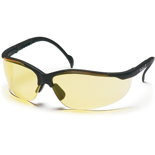 Lunettes de s&eacute;curit&eacute; &agrave; demi-monture Venture II, Lentille Ambr&eacute;e, ANSI Z87+/MCEPS GL-PD 10-12/R&eacute;pond ou surpasse la norme CSA Z94.3 Nia-Chem Ltd.