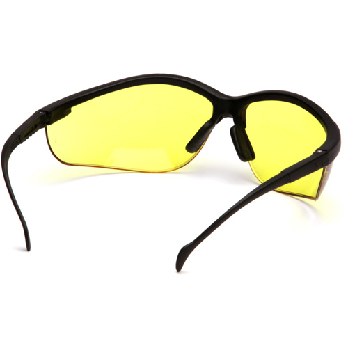 Lunettes de s&eacute;curit&eacute; &agrave; demi-monture Venture II, Lentille Ambr&eacute;e, ANSI Z87+/MCEPS GL-PD 10-12/R&eacute;pond ou surpasse la norme CSA Z94.3 Nia-Chem Ltd.