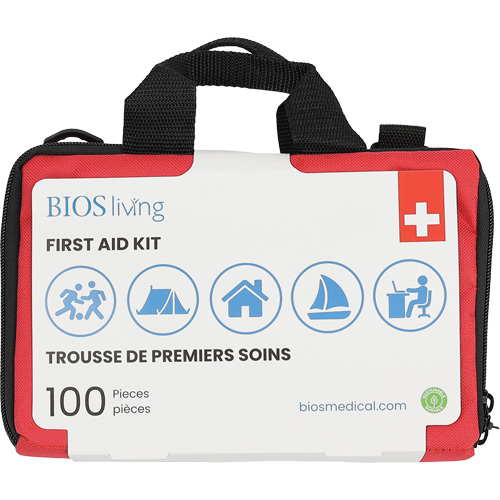 100-Piece Home & Travel First Aid Kit, Nylon Bag Nia-Chem Ltd.
