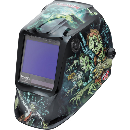 VIKING 3350 Zombie Welding Helmet, 3.74" L x 3.34" W View Area, 5 - 13 Shade Range Nia-Chem Ltd.