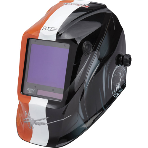 VIKING  3350 Foose Monarch Welding Helmet, 3.74" L x 3.34" W View Area, 5 - 13 Shade Range Nia-Chem Ltd.