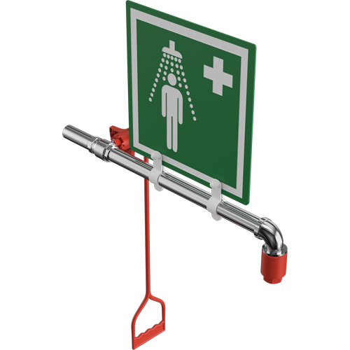 Douche de rinçage, Montage sur canalisation circulaire Nia-Chem Ltd.