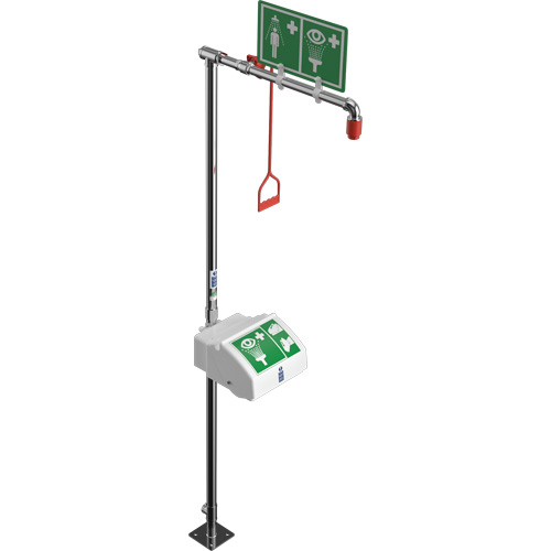 Douche combin&eacute;e avec cuvette ferm&eacute;e en ABS et entr&eacute;e inf&eacute;rieure, Socle Nia-Chem Ltd.