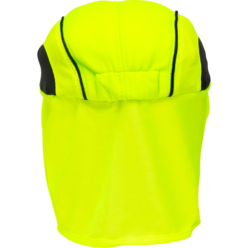 Chapeaux de refroidissement avec voiles pour le cou, Lime haute visibilit&eacute; Nia-Chem Ltd.