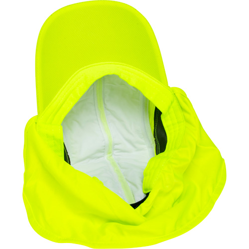 Chapeaux de refroidissement avec voiles pour le cou, Lime haute visibilit&eacute; Nia-Chem Ltd.