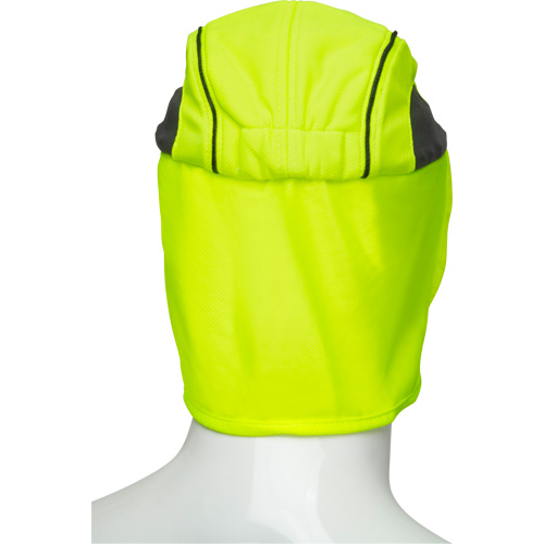 Chapeaux de refroidissement avec voiles pour le cou, Lime haute visibilit&eacute; Nia-Chem Ltd.