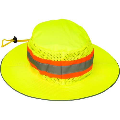 Chapeau de p&ecirc;cheur &agrave; refroidissement par &eacute;vaporation, Lime haute visibilit&eacute; Nia-Chem Ltd.