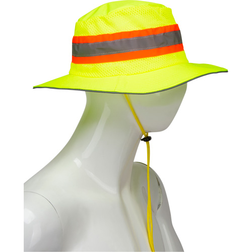 Chapeau de p&ecirc;cheur &agrave; refroidissement par &eacute;vaporation, Lime haute visibilit&eacute; Nia-Chem Ltd.