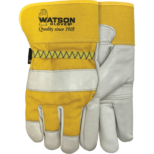 94003i Leather Combo Lined Gloves, Large, Grain Cowhide Palm, Fleece Inner Lining Nia-Chem Ltd.