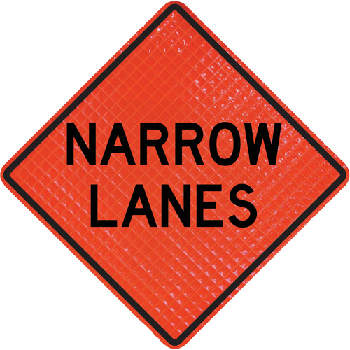 Quadra Flex Roll-Up Sign with Traffic Control Person Ahead Symbol Nia-Chem Ltd.