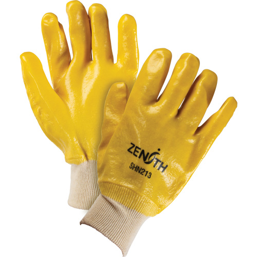 Rough-Finish Chemical-Resistant Gloves, Size 9, 10" L, PVC, Interlock Inner Lining, 47-mil Nia-Chem Ltd.