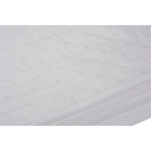 Feuilles absorbantes li&eacute;es, Huile seulement, 15" x 19", 14 gal. d'absorption Nia-Chem Ltd.
