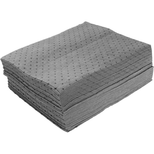 Bonded Sorbent Pads, Universal, 15" x 19", 12 gal. Absorbancy Nia-Chem Ltd.