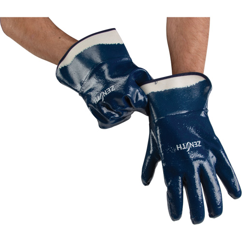 Heavyweight Safety Cuff Gloves, 10/X-Large, Nitrile Coating, Cotton Shell Nia-Chem Ltd.