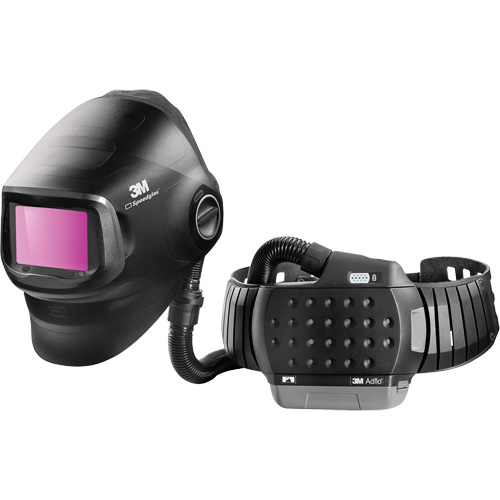 Masque de soudage &agrave; usage intensif Speedglas G5-01 avec syst&egrave;me de respirateur d'&eacute;puration d'air propuls&eacute; Adflo, Masque de soudage, Pile Lithium-ion Nia-Chem Ltd.