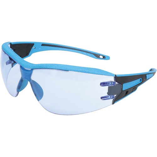 Captain Metal Detectable Rimless Safety Glasses, Light Blue Lens, Anti-Fog/Anti-Scratch, ANSI Z87+/Meets/Exceeds CSA Z94.3 Nia-Chem Ltd.
