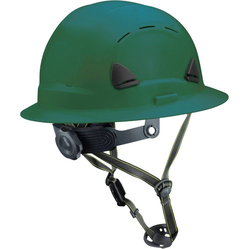 Fibre Metal Climbing Style Helmet with Full Brim, Meets CSA Type 2, Ratchet Suspension, Vented Nia-Chem Ltd.