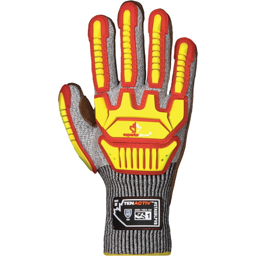 TenActiv STAGBLPVB Impact Gloves, 2X-Large, Cowhide Palm, Knit Wrist Cuff Nia-Chem Ltd.