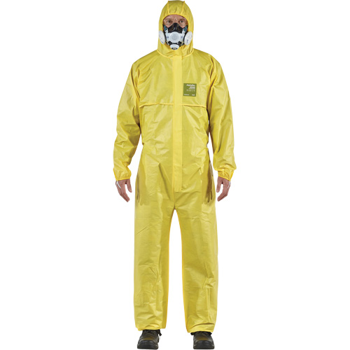 AlphaTec&reg; 2300 STANDARD Bound Model 147 Coveralls, Small, Yellow, Polyethylene Laminate/Polypropylene Nia-Chem Ltd.
